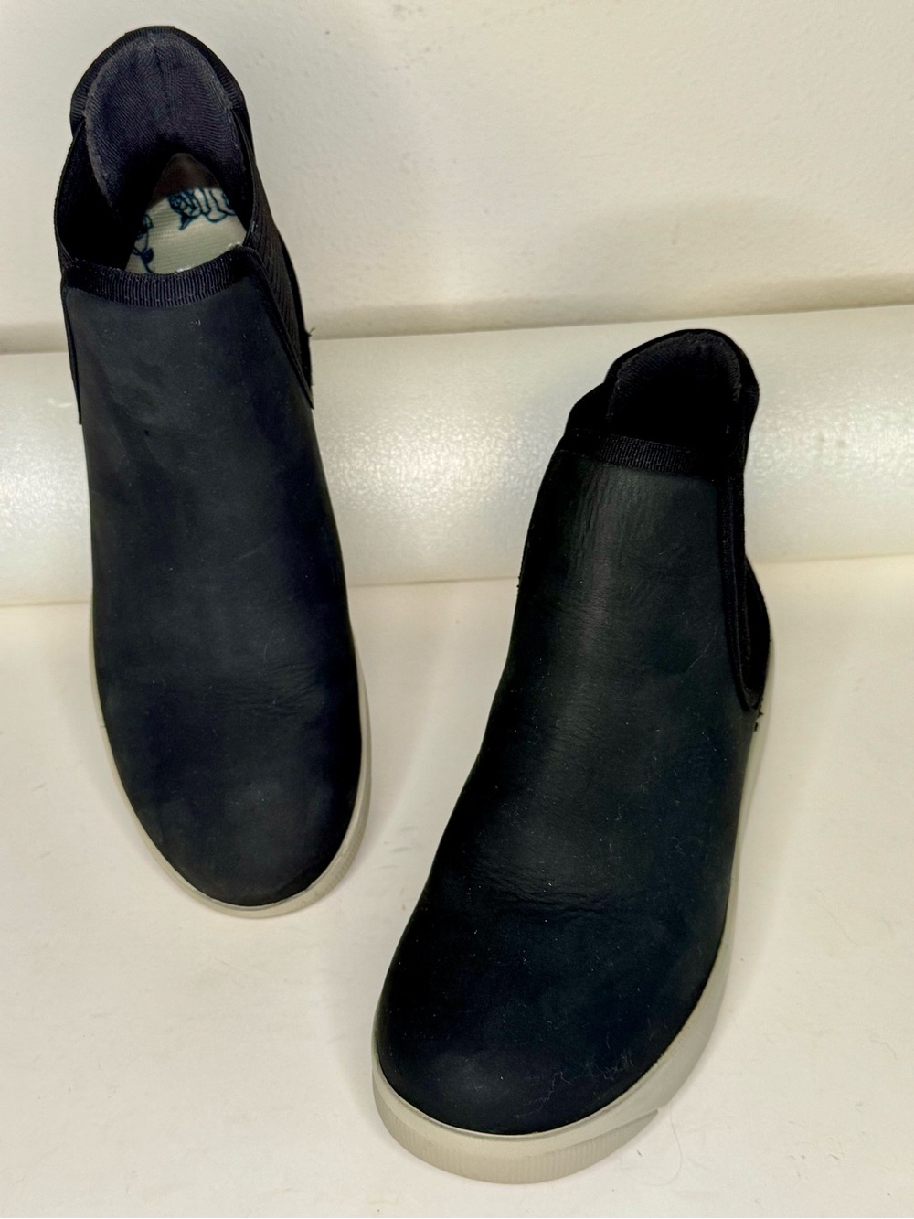 Bogs Kicker Chelsea Waterproof Leather Boots Black Size 8 EU 39